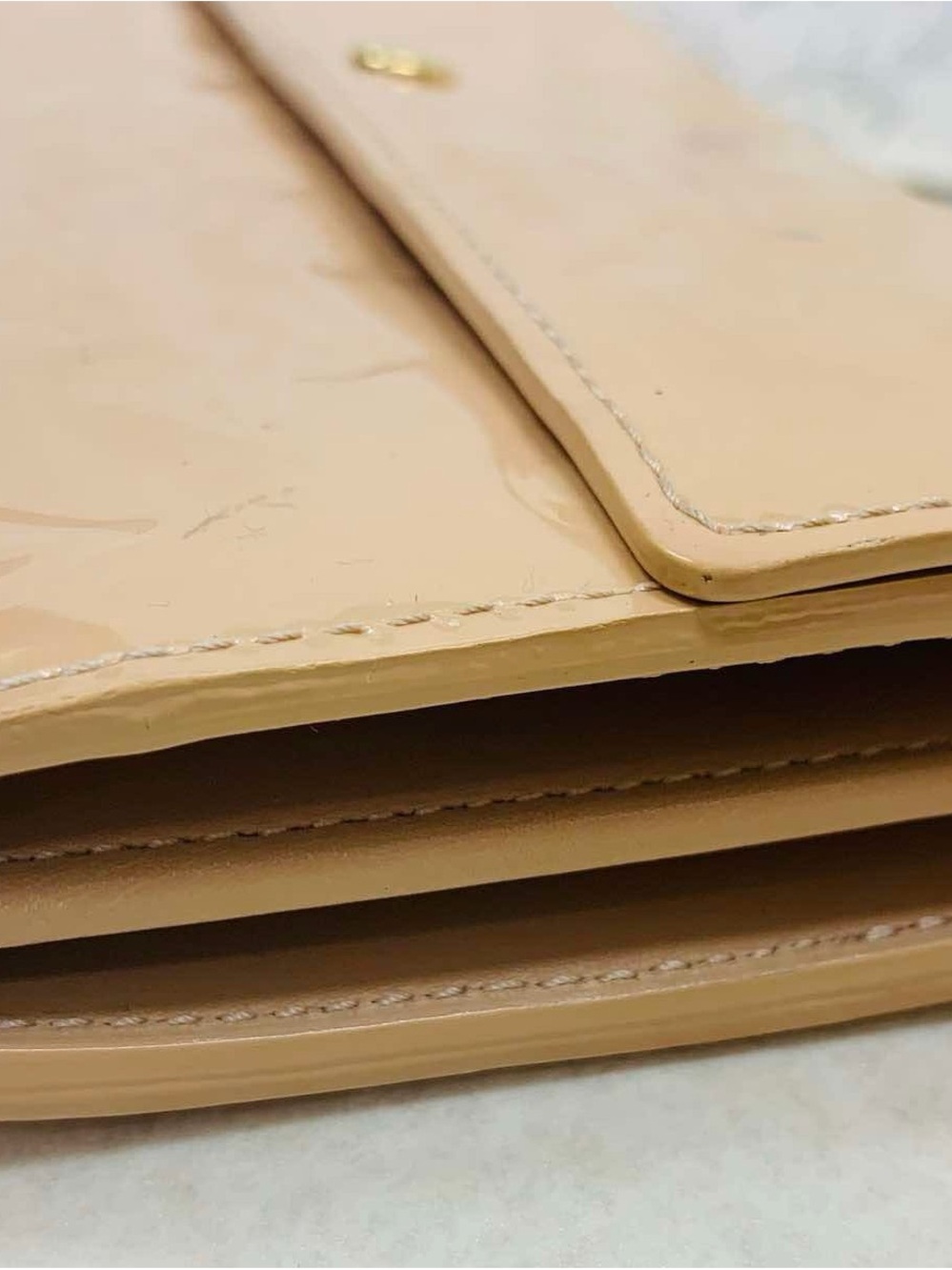 Louis Vuitton Vernis Patent Continental Wallet in Nude - Picture 7 of 9